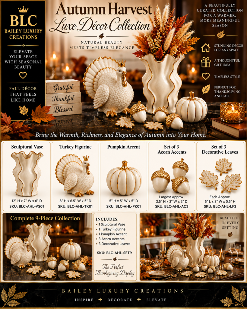 Autumn Harvest Luxe Décor Collection