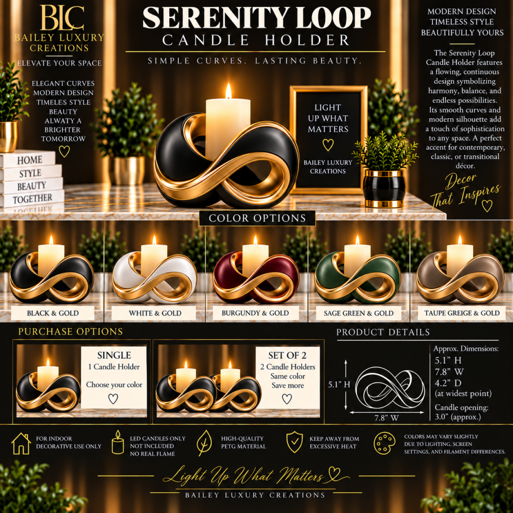 Serenity Loop Candle Holder