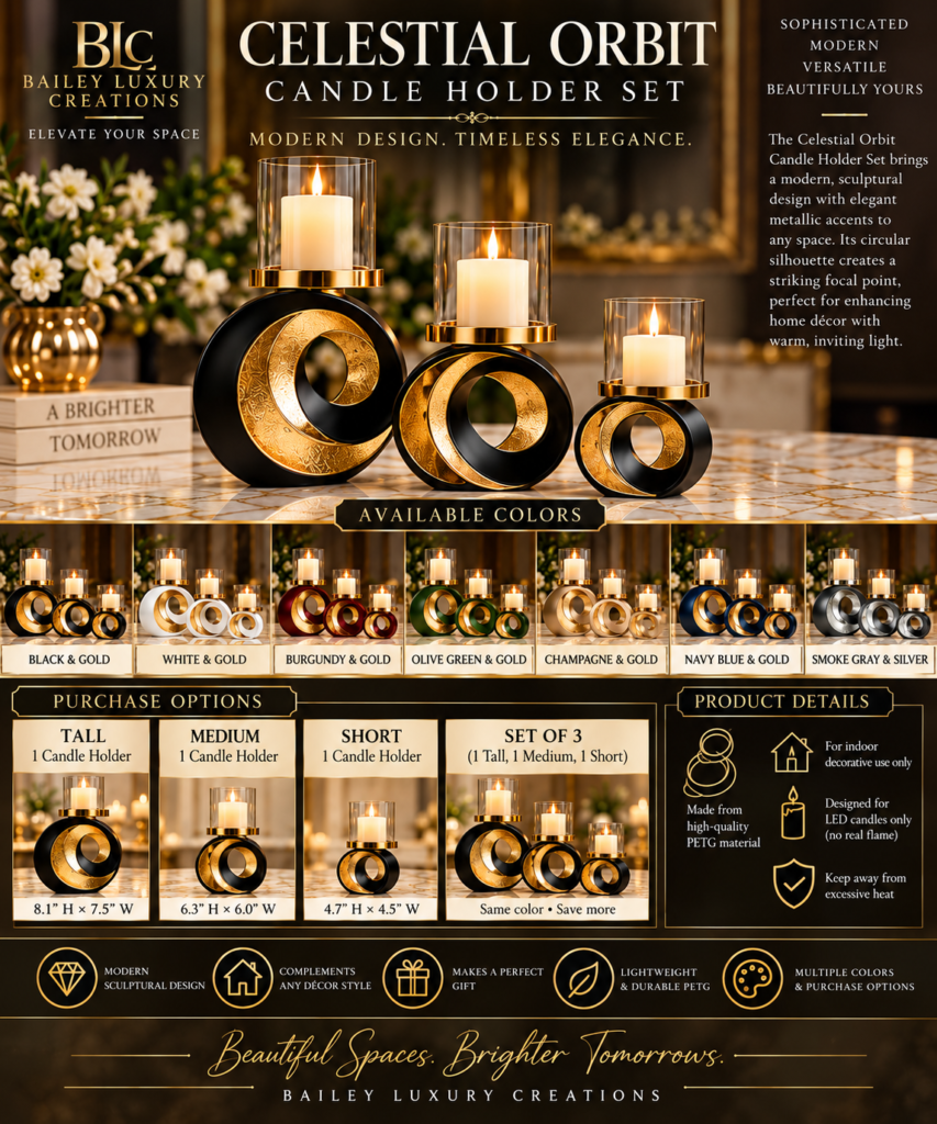 Celestial Orbit Candle Holder Set