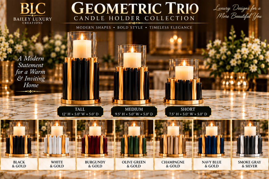 Geometric Trio Candle Holder
