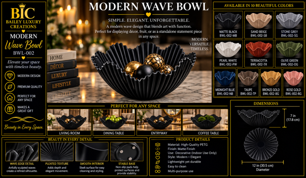 Modern Wave Bowl