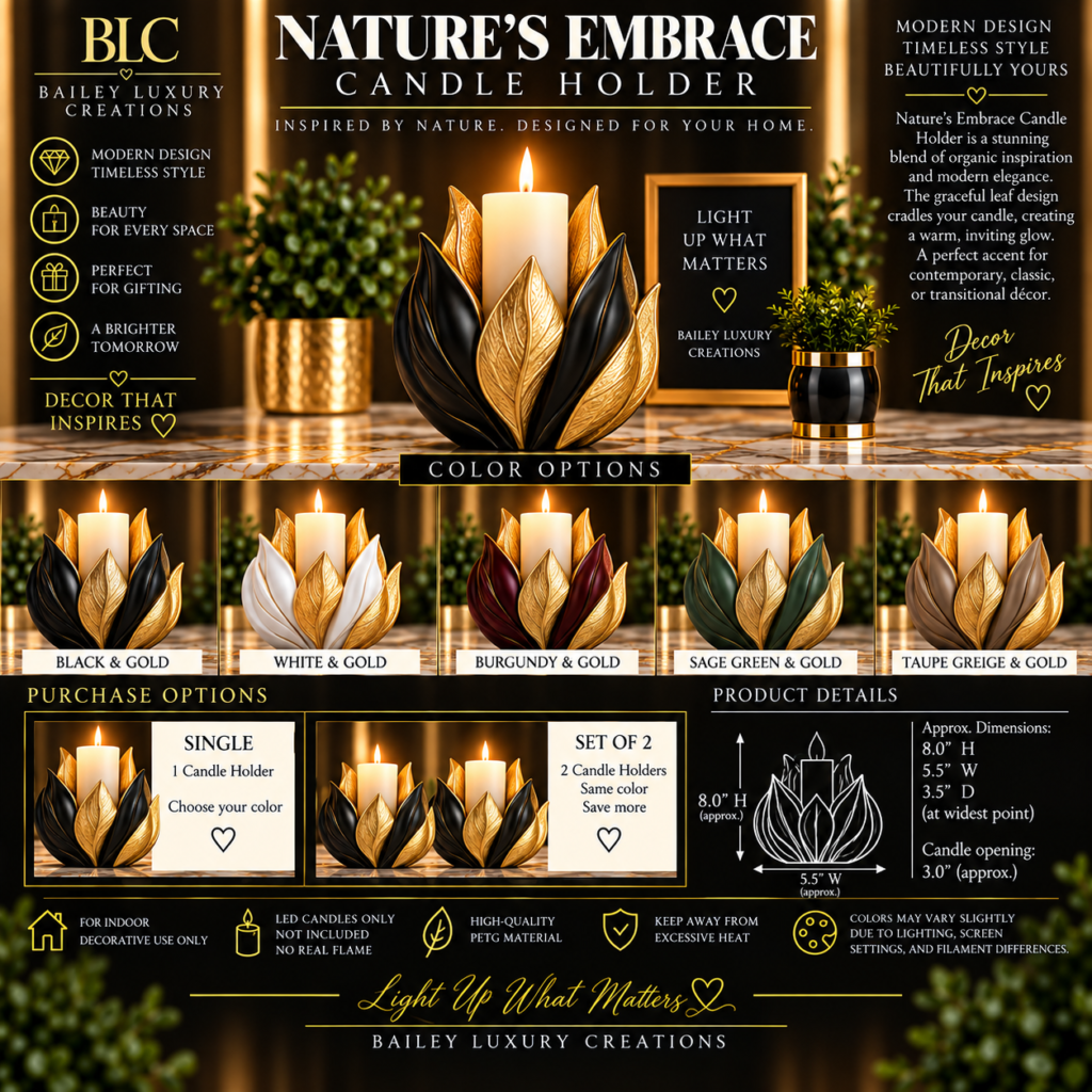 Nature’s Embrace Candle Holder