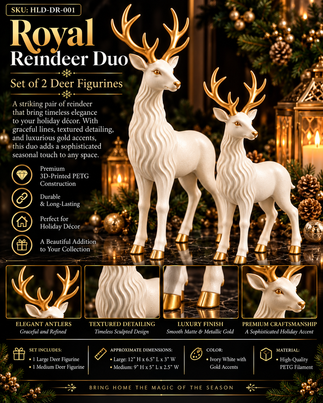 Royal Reindeer Duo